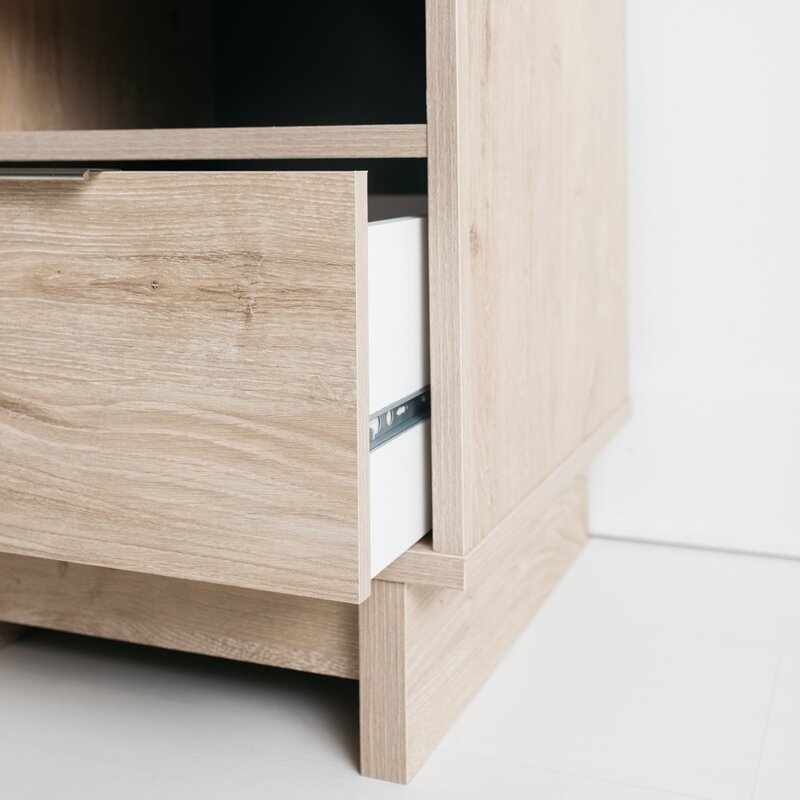 Toledo 1 - Drawer Nightstand in Natural Wood Tone - Image 1