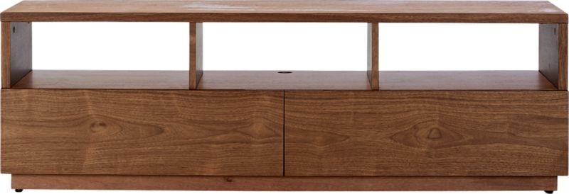 (DISCONTINUED) Chill Walnut Wood Media Console - Image 0