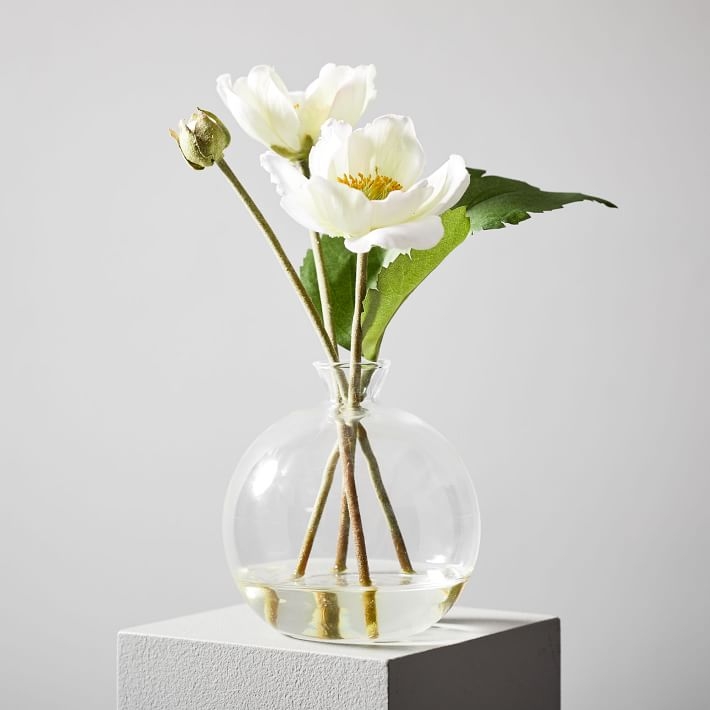 Faux Botanicals, Potted Anemone - Image 0