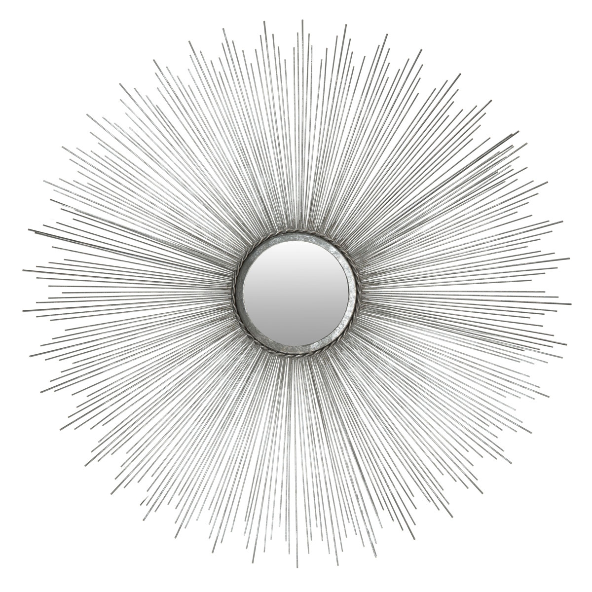 Sun Burst Mirror - Silver - Arlo Home - Image 0