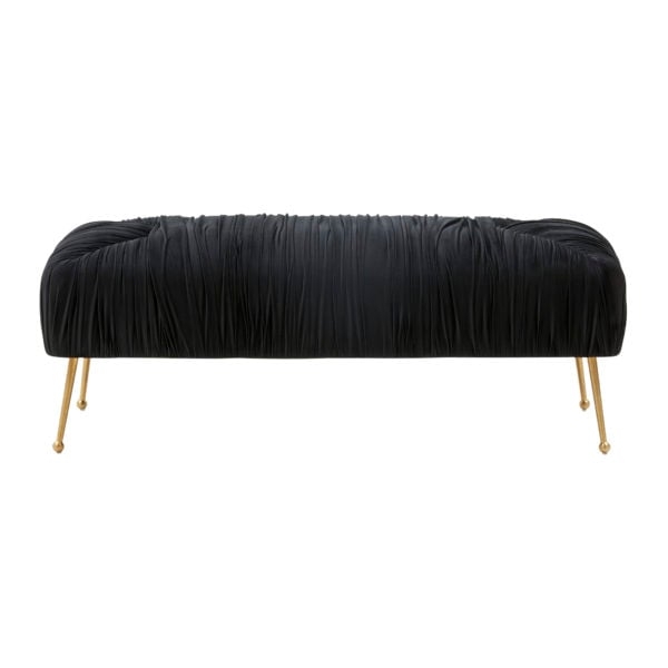 Jessica Black Velvet Bench - Image 0