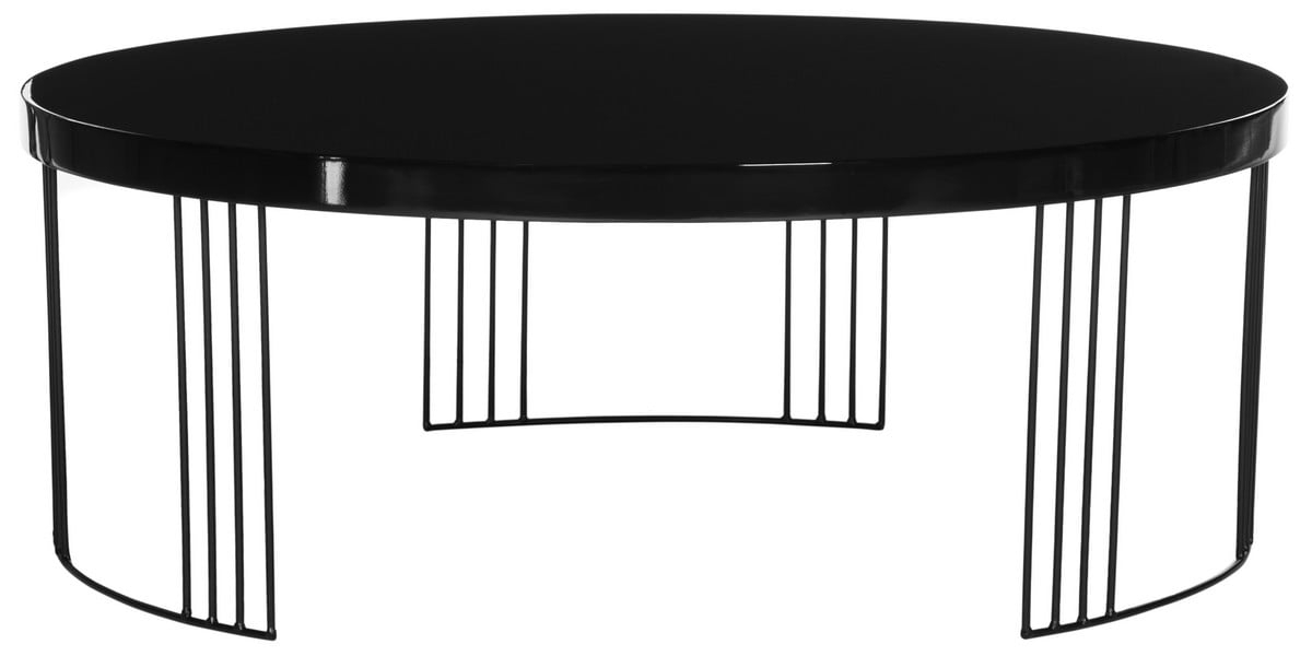 Keelin Mid Century Scandinavian Lacquer Coffee Table - Black - Arlo Home - Image 0