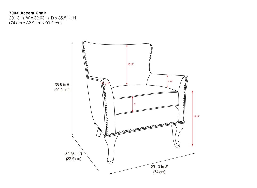 Folch Wingback Armchair - Image 3