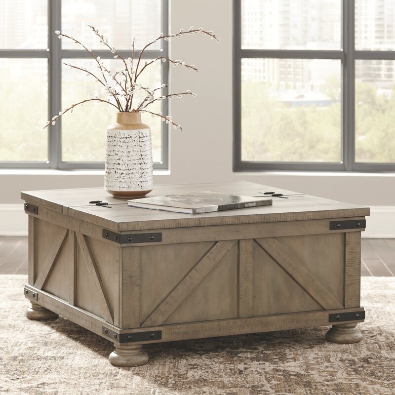 Emiliano Lift Top Coffee Table with Storage - Image 1