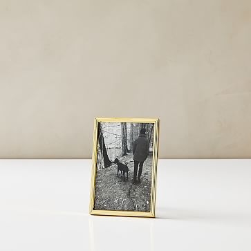Slim Metal Frame, Gold, 5"x7" - Image 1