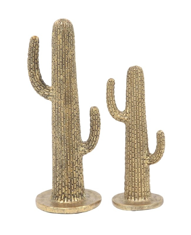 Natoas Natural Cactus 2 Piece Sculpture Set - Image 0
