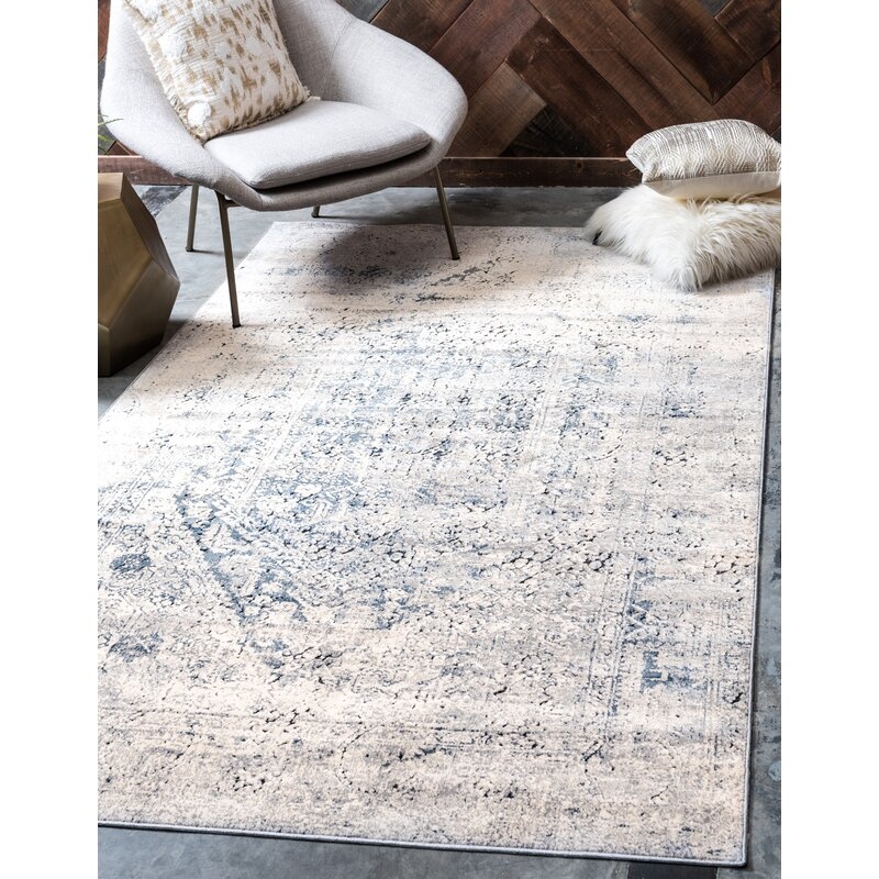 Abbeville Oriental Gray Area Rug, Rectangle 10' x 14'5" - Image 0