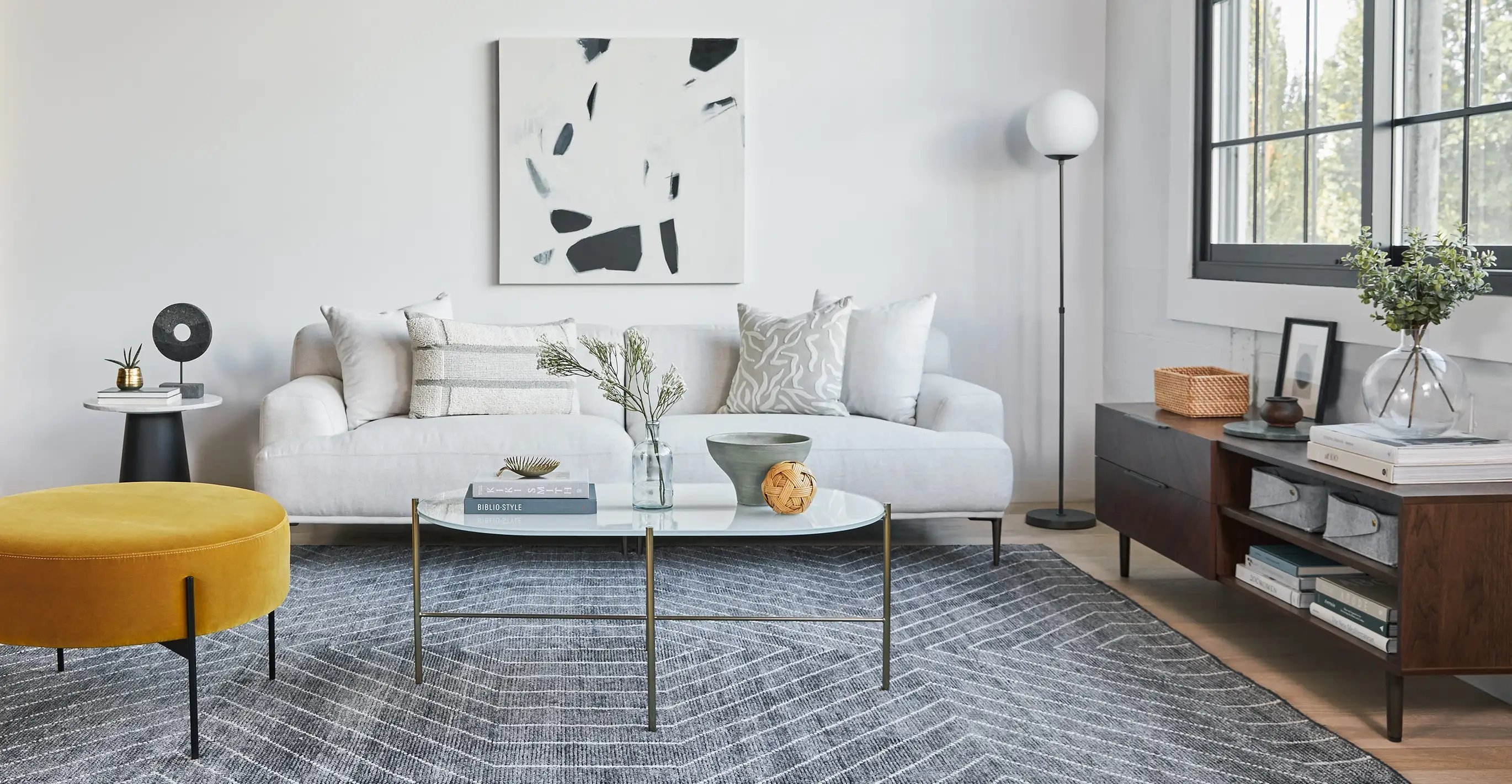 Abisko Quartz White Sofa - Image 2