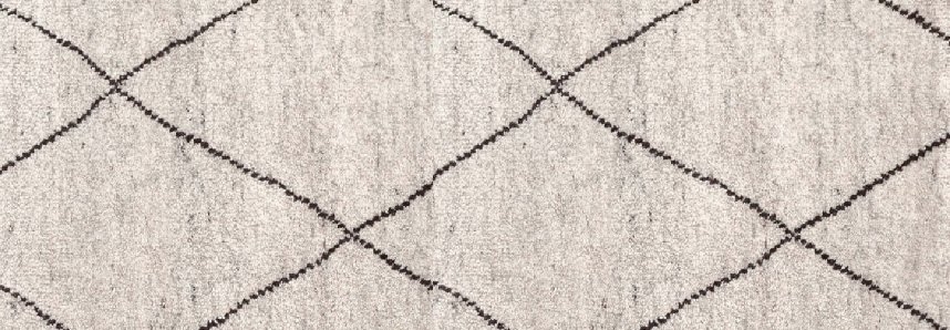 NUMA CHARCOAL HAND KNOTTED RUG 2.5 x 8 runner - Image 0