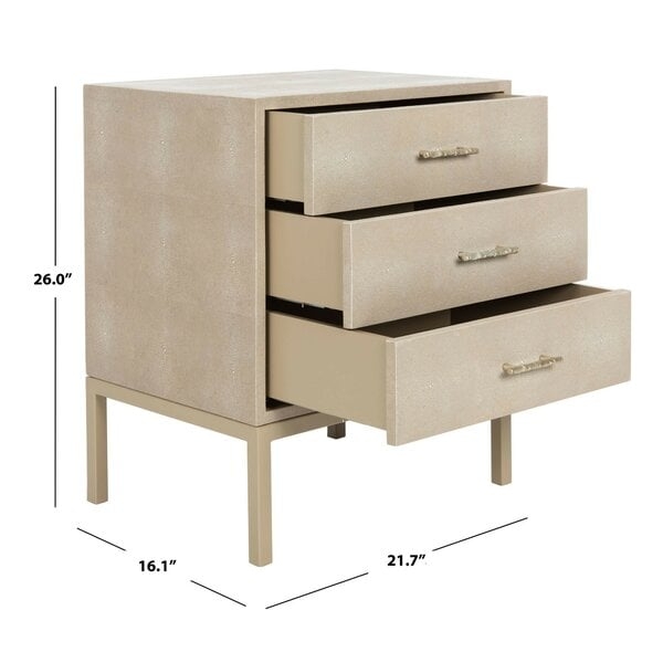 COUTURE CAMDEN 3 DRAWER ACCENT CHEST - Image 0