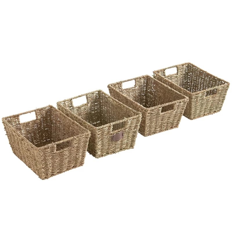 Seagrass Storage Basket, Set of 4 - Image 1