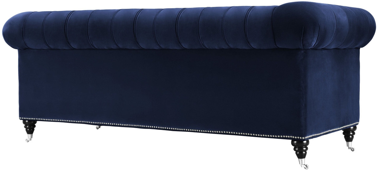 Lennon Navy Anna Velvet Sofa - Image 2