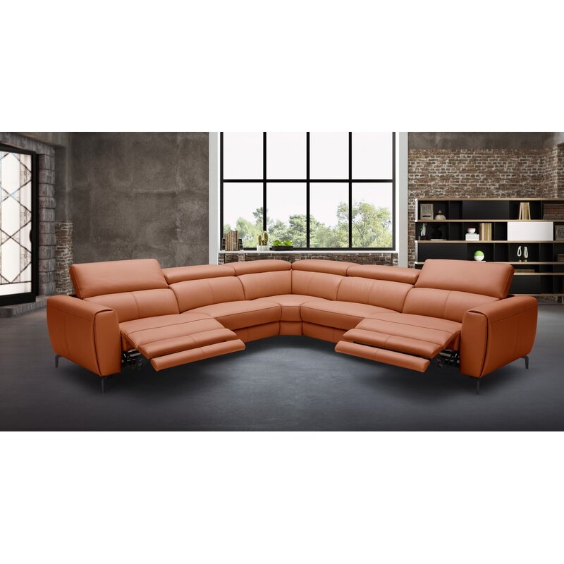 Paulson Leather Reclining Sectional - Image 1