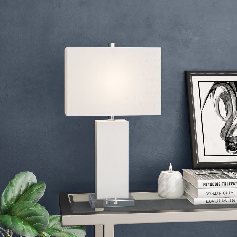 Teri 24" White Table Lamp - Image 1
