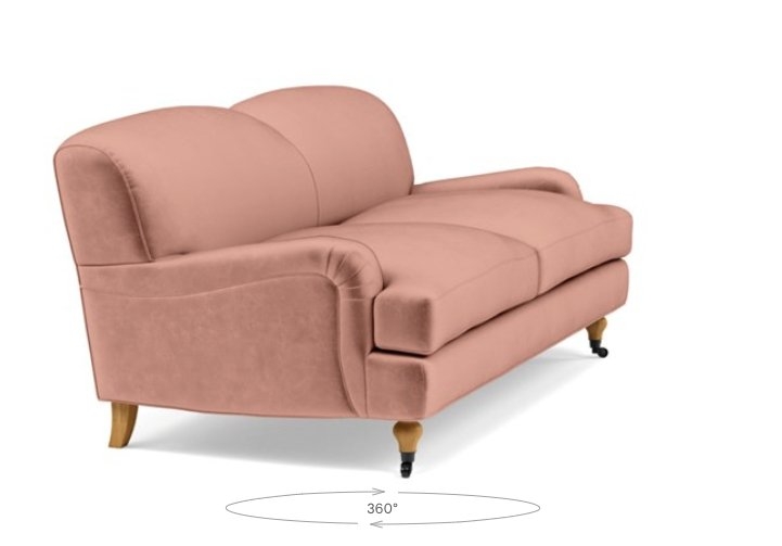 ROSE BY THE EVERYGIRL Loveseat blush - Image 0