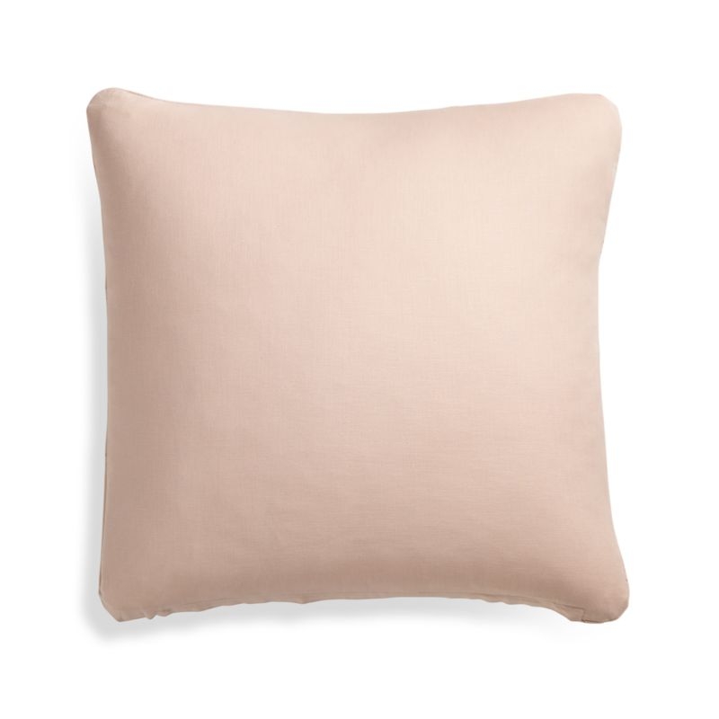 Theta Blush Linen Pillow with Down-Alternative Insert 20" - Image 3