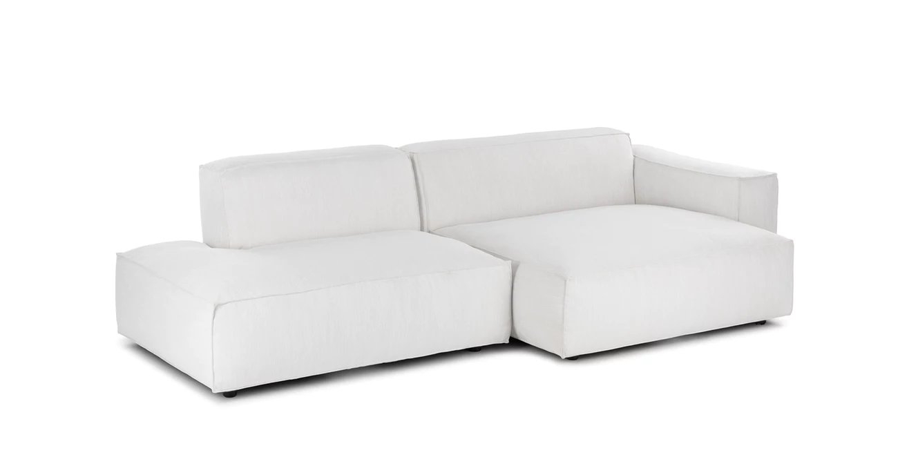 Solae Chill White Small Sectional - Image 1