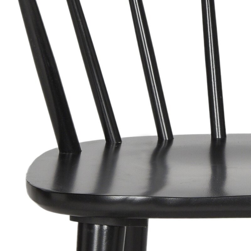 Spindle Solid Wood Windsor Back Arm Chair (set of 2) - Image 4