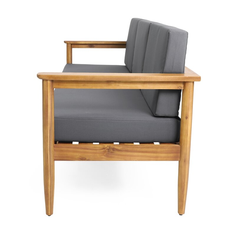 Weatogue 76.25'' Acacia Outdoor Patio Sofa - Image 1