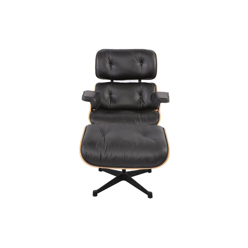 Emilio Swivel Lounge Chair and Ottoman - Image 3