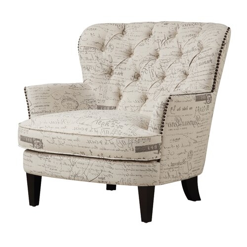 Stamm Script Upholstered Armchair - Image 1