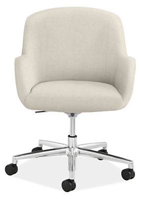 Nico Office Chair in Sumner Ivory (Plain-Weave) - Image 0