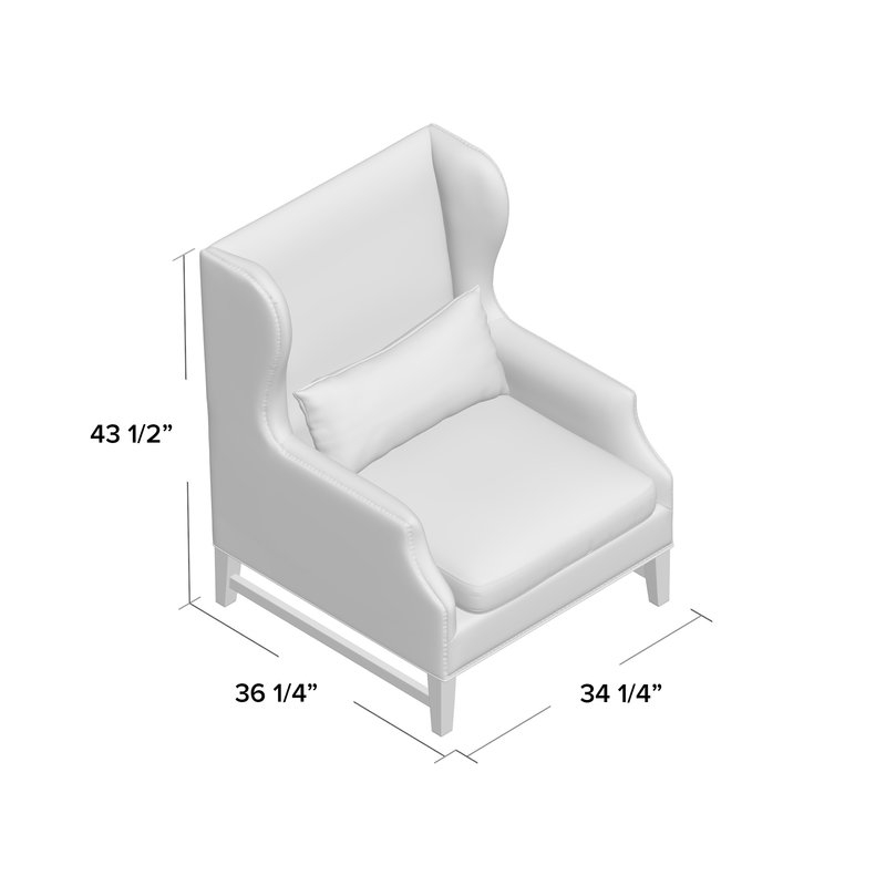 Canora Governor Wingback Chair - Image 5