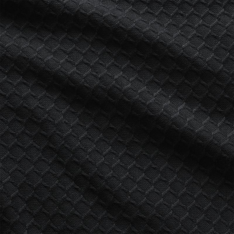 Hive Black Waffle Weave Blanket King - Image 3