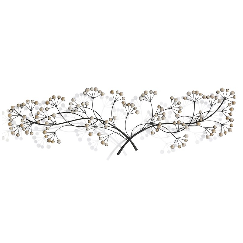 Tree Branch with Wood Beaded Detail Wall Décor - Image 0