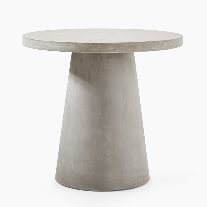Concrete Outdoor Round Pedestal Dining Table - Image 0