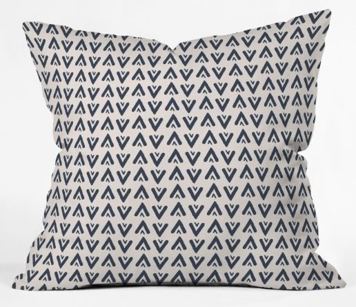 NAVY ARROWS Throw Pillows - 18" x 18" - Image 0