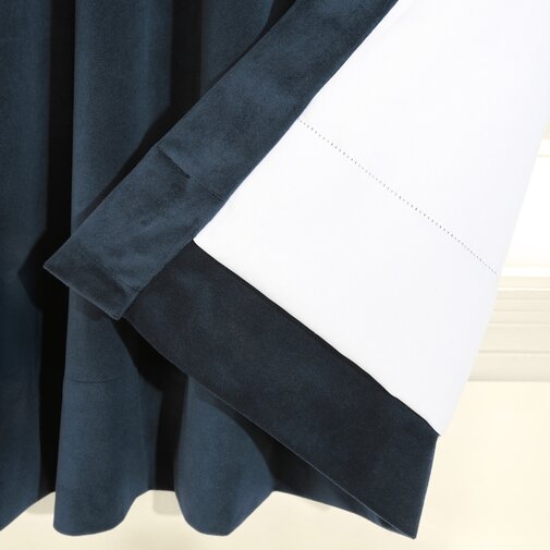 Albert Velvet Solid Blackout Thermal Rod Pocket Single Curtain Panel 120" - Image 3