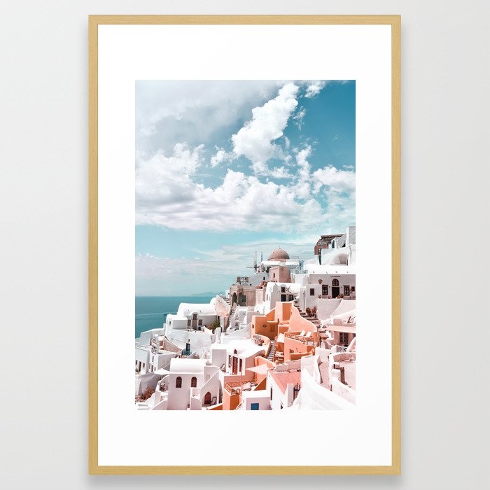 Santorini, Oia Framed Art Print - Image 0