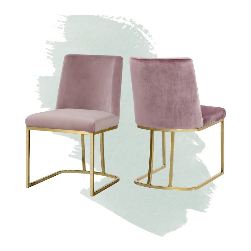 Noah Velvet Upholstered Side Chair (Set of 2) - Image 0