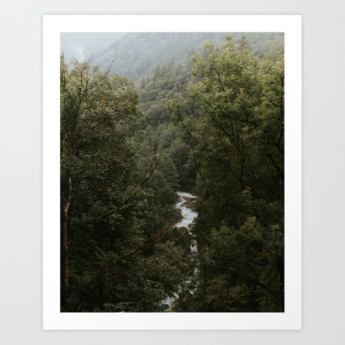 Forest Valley River - Landscape Photography Art Print - Image 0