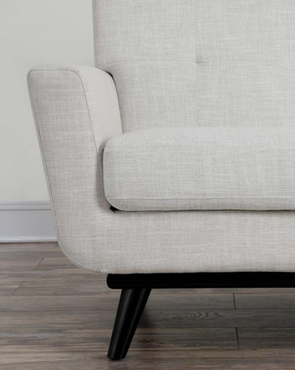 Sloane Beige Linen Sofa - Image 3
