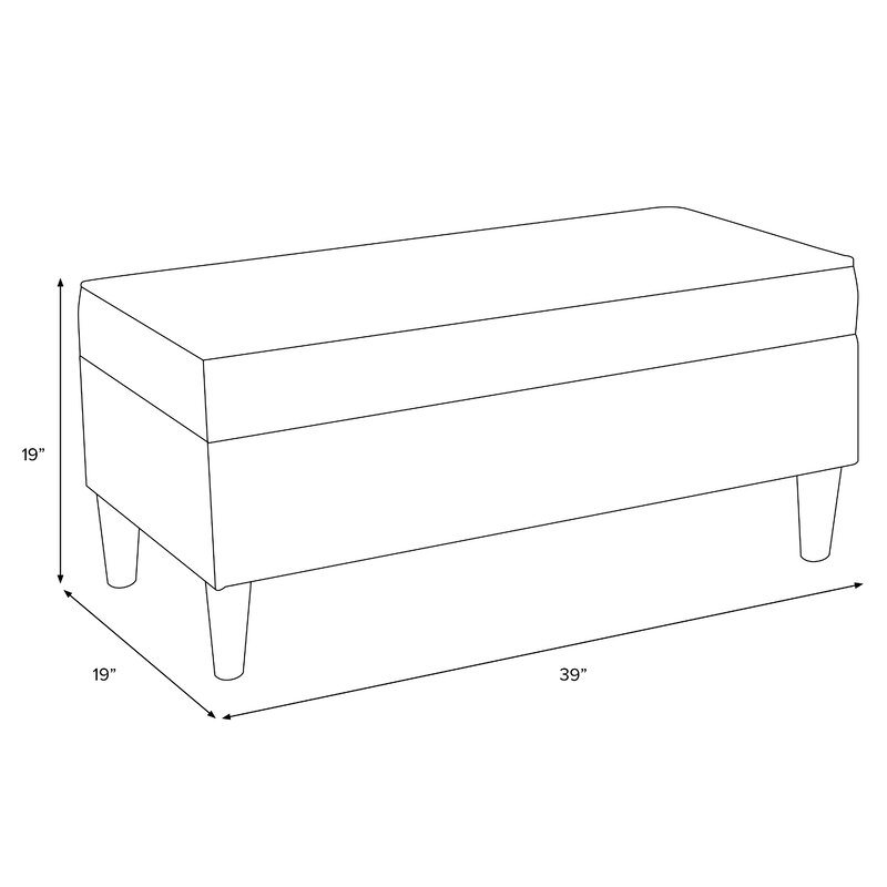 Como Upholstered Storage Bench - Image 3