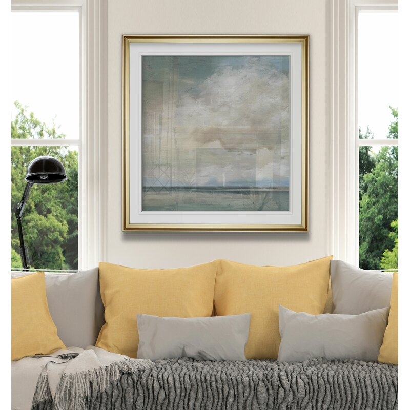 Cloudscape VII - Picture Frame Painting Print on Canvas / 27"W x 27"H - Image 1