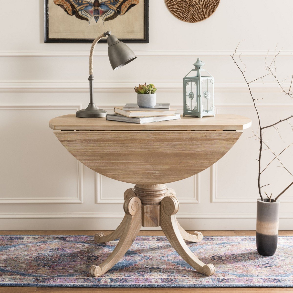 Forest Drop Leaf Dining Table - Rustic Natural - Arlo Home - Image 5