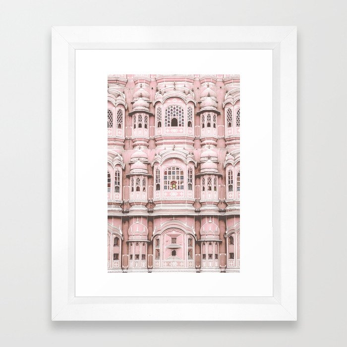 Hawa Mahal Pink Palace Framed Art Print - Image 0