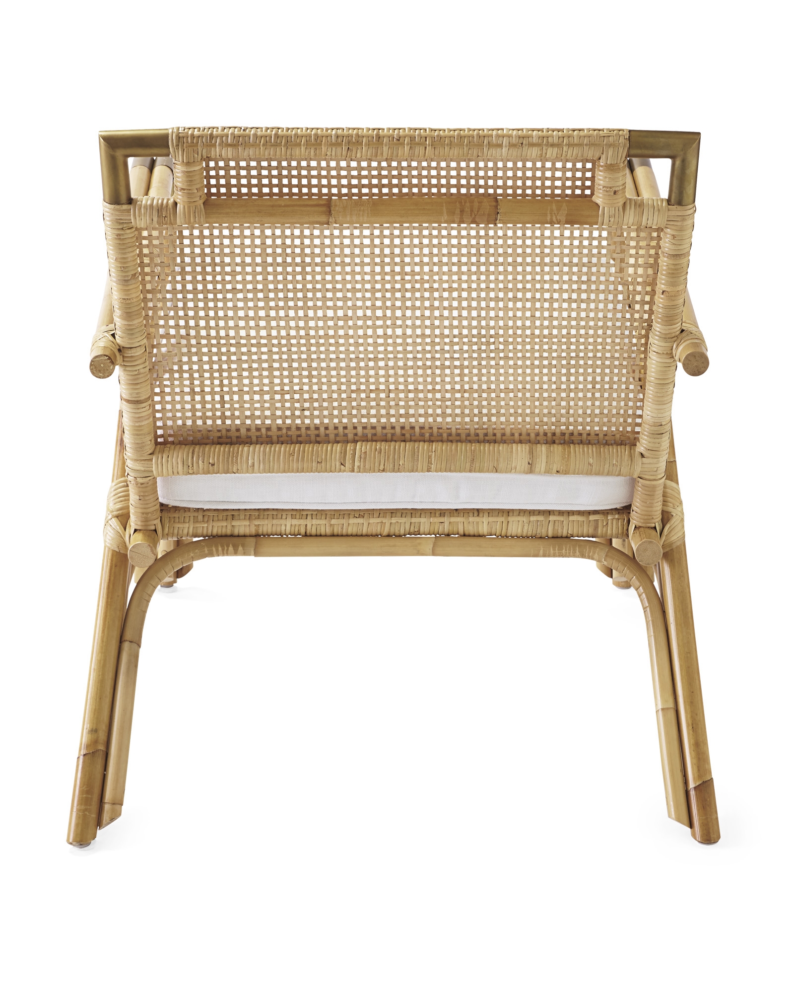 Mattituck Armchair - Perennials Basketweave White - Image 5