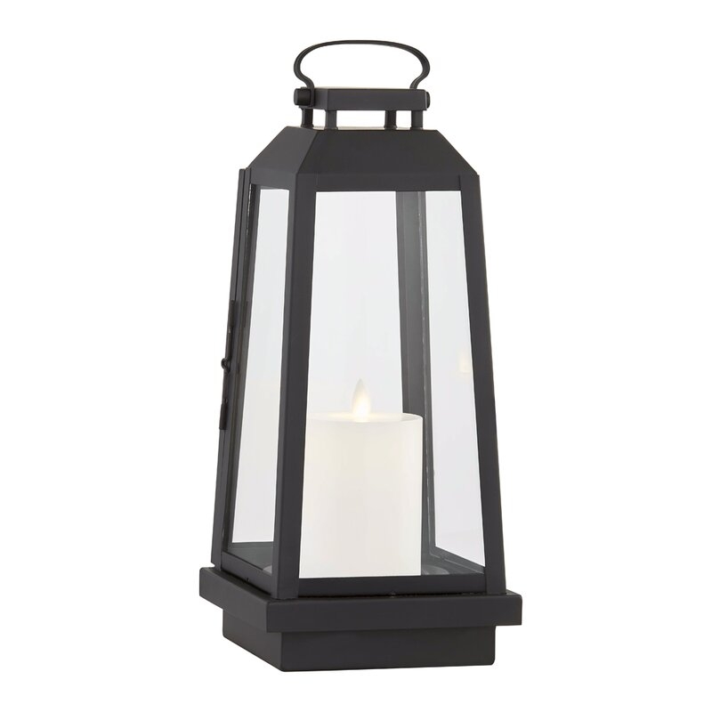 Edgewater 14" Battery Powered Integrated LED Outdoor Lantern - Image 0