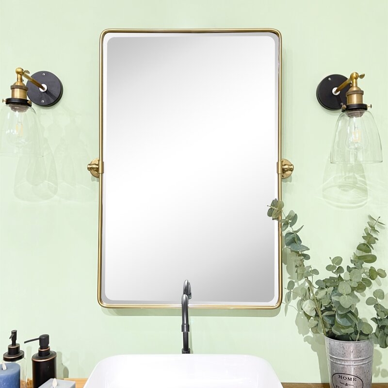 Woodvale Metal Framed Wall Mounted Bathroom / Vanity Mirror - Image 0