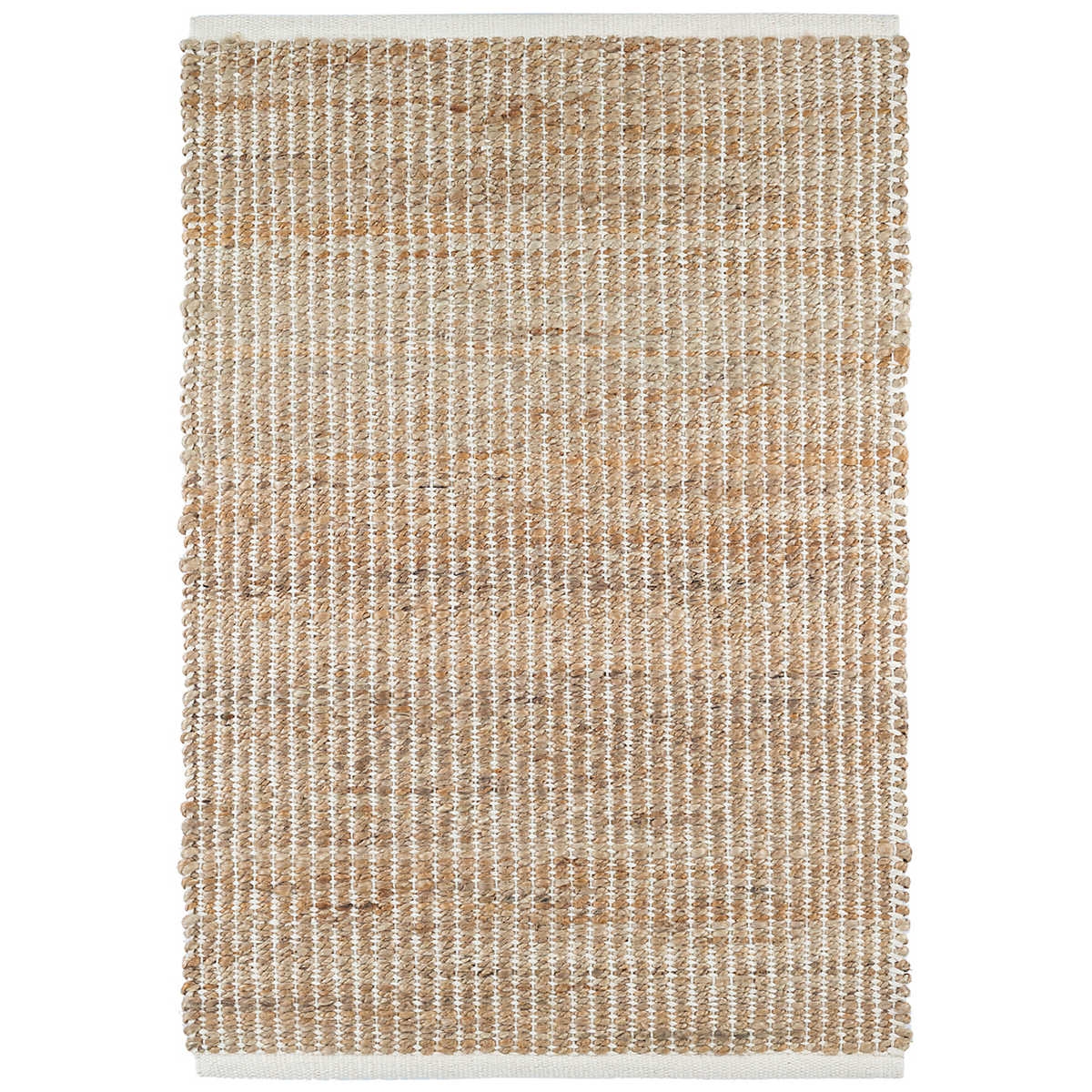 GRIDWORK IVORY WOVEN JUTE RUG - 8'x10' - Image 0