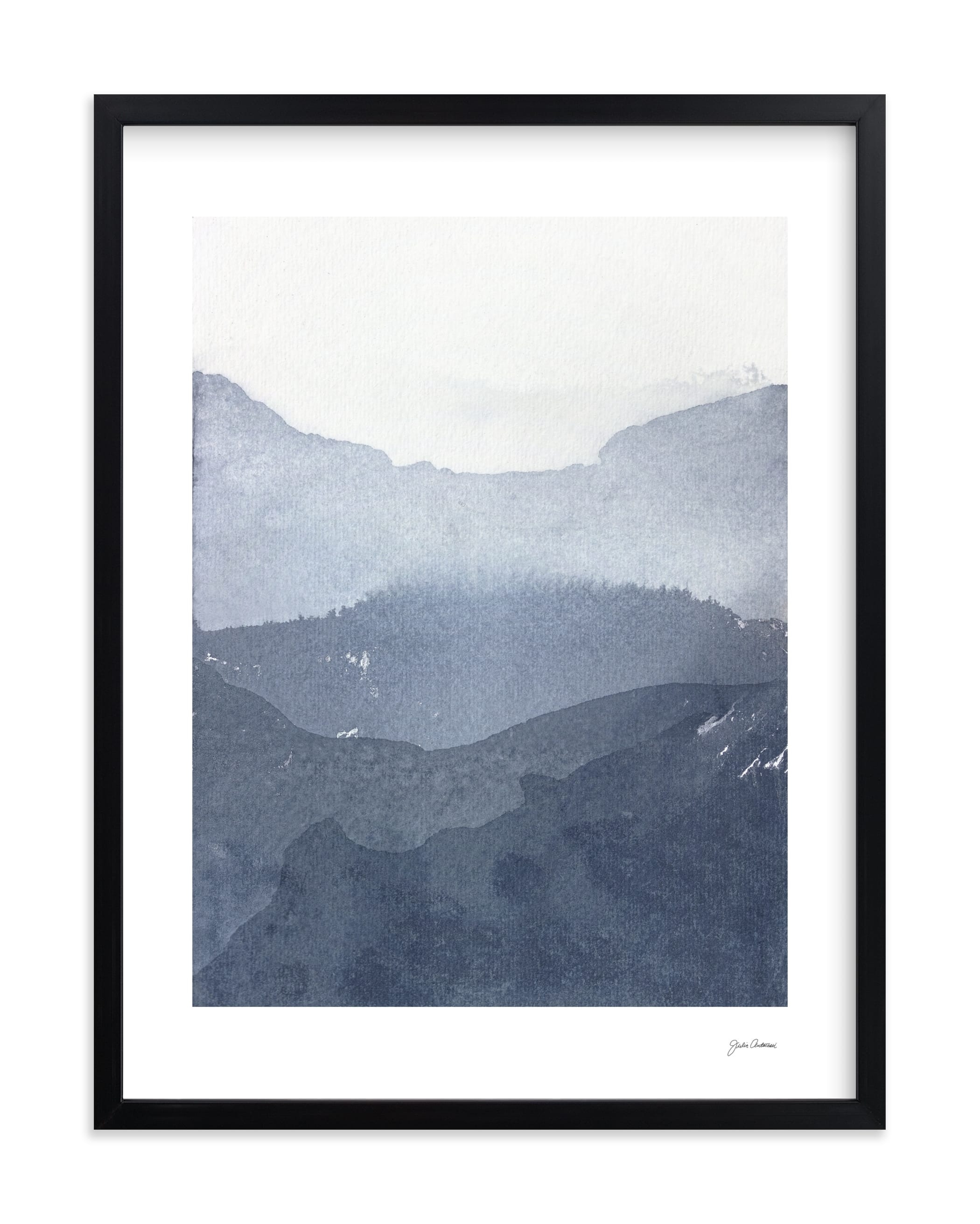 Sacred Beginning No. 1 Art Print, 8" x 10", black frame, white border - Image 0