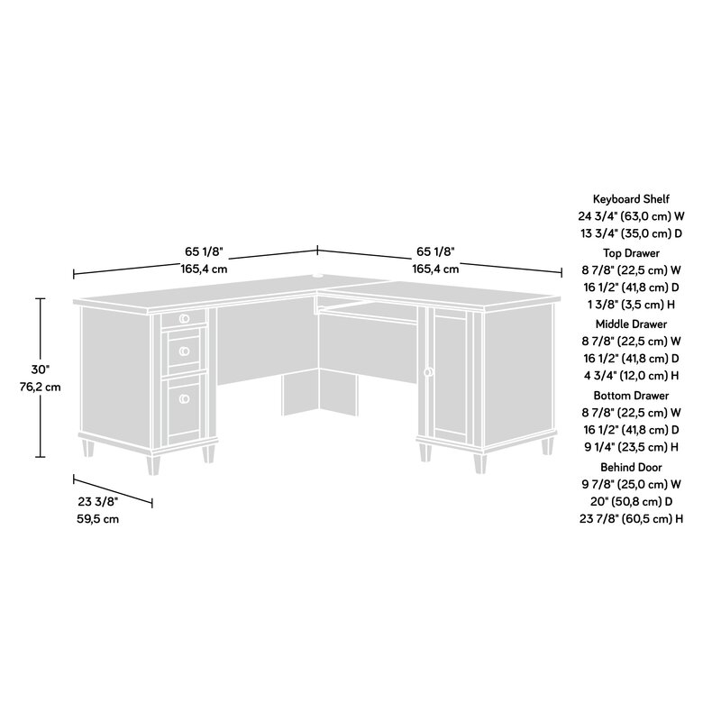Hiltibran L-Shaped Executive Desk - Image 1