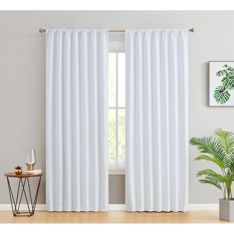 Arbas Solid Max Blackout Thermal Rod Pocket Curtain Panels (Set of 2) - Image 0