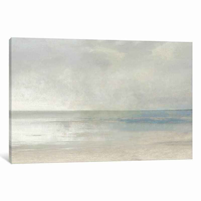 'Pastel Seascape III' Painting Print on Canvas - Image 0