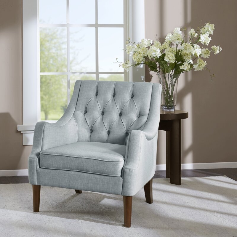 Galesville 29.25'' Wide Tufted Wingback Chair - Image 1