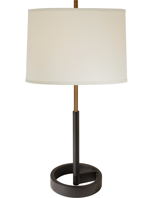 Yager 30" Table Lamp - Antique Gold and Matte Black - Image 0